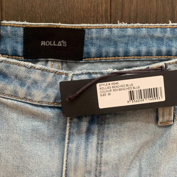 ROLLA’S Rollies Skinny Jeans Beached Blue - Picture 3 of 3